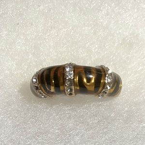 Costume Diamond, Black & Bronze Women’s Ring